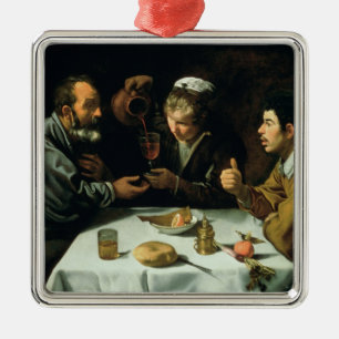The Lunch, 1620 Metal Ornament