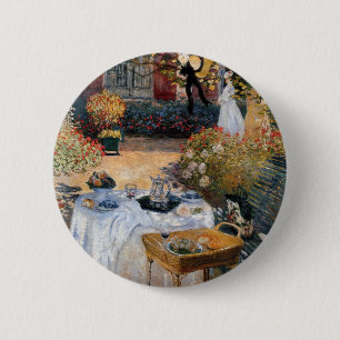 The Luncheon by Claude Monet 6 Cm Round Badge