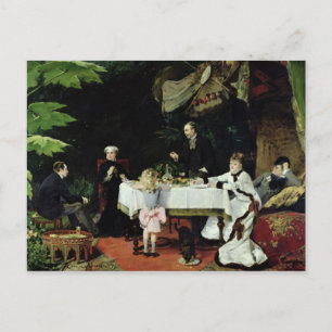 The Luncheon in the Conservatory, 1877 Postcard