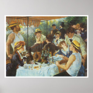 The Luncheon of the Boating Party, 1881 Poster