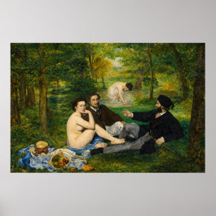 The Luncheon on the Grass by Edouard Manet Poster