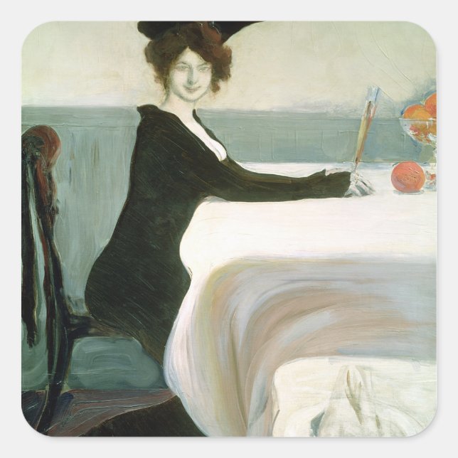 The Luncheon Square Sticker (Front)