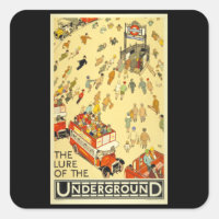 The lure of the underground retro vintage poster