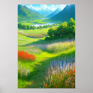 The Lush Green Valley Poster