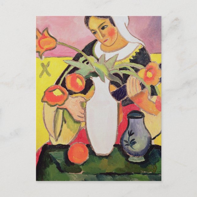 The Lute Player, 1910 Postcard (Front)