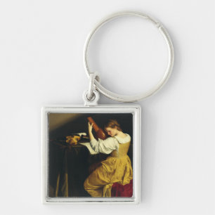 The Lute Player by Orazio Gentileschi Key Ring