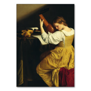 The Lute Player by Orazio Gentileschi Table Number