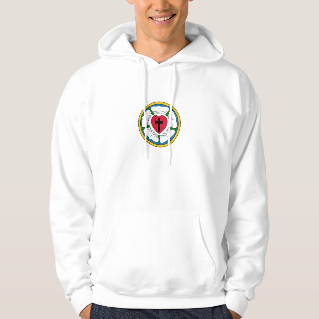 The Luther Rose Lutheranism Martin Luther Hoodie (Front)