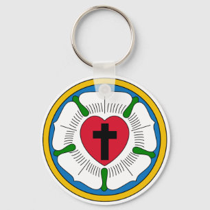 The Luther Rose Lutheranism Martin Luther Key Ring