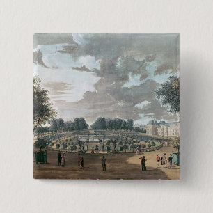 The Luxembourg Gardens 15 Cm Square Badge