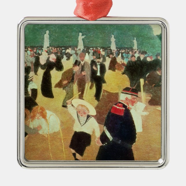 The Luxembourg Gardens, 1895 Metal Tree Decoration (Front)