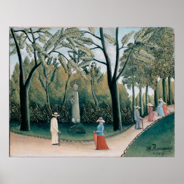 The Luxembourg Gardens. Monument to Chopin Poster (Front)