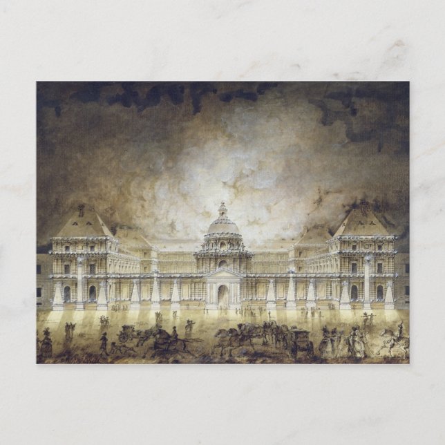 The Luxembourg Palace Illuminated Postcard (Front)