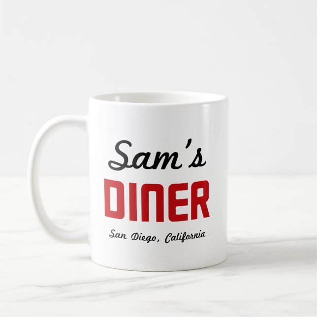 The Lyons Saga ~ Left Handed Sam's Diner Coffee Mug (Left)