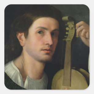 The Lyre, c.1515 Square Sticker