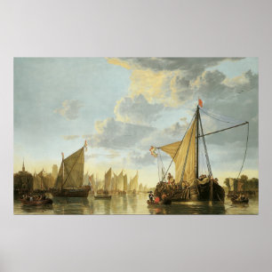 The Maas at Dordrecht; 1650 Poster