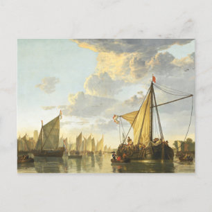 The Maas at Dordrecht Aelbert Cuyp Postcard