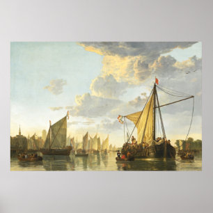 The Maas at Dordrecht  Aelbert Cuyp  Poster