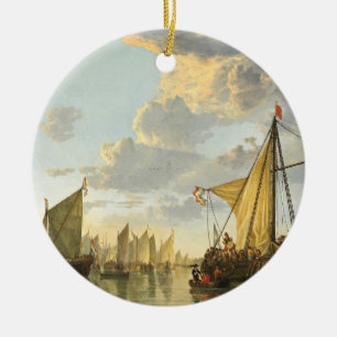 The Maas at Dordrecht Ceramic Ornament