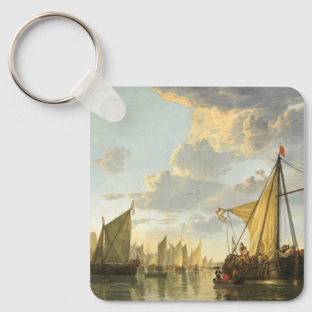 The Maas at Dordrecht Key Ring (Front)