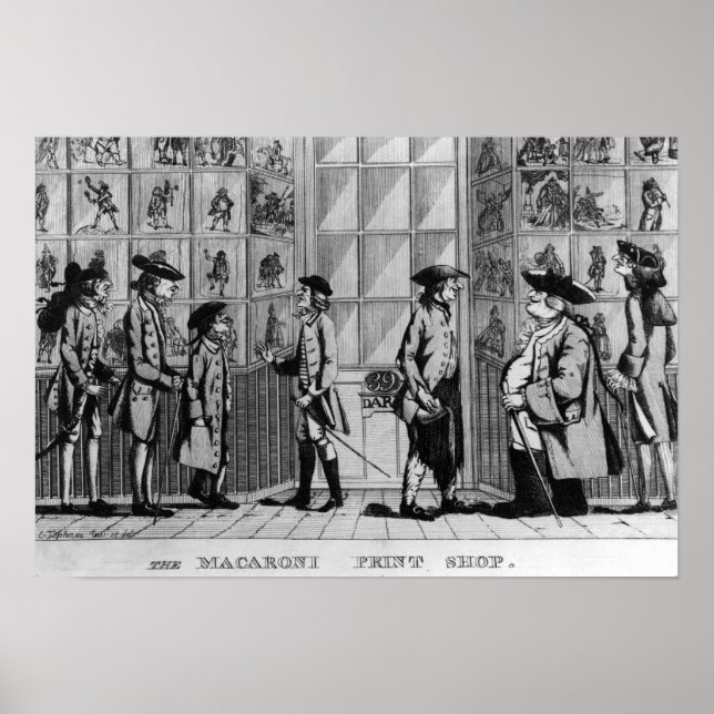 The Macaroni Print Shop, pub. by N. Darley (Front)