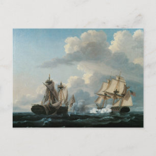 The Macedonian and the United States 1812 Postcard