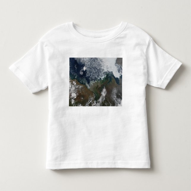 The Mackenzie River empties into Mackenzie Bay Toddler T-Shirt (Front)
