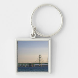 The Mackinac Bridge spanning the Straits of 3 Key Ring