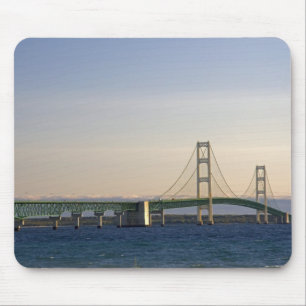 The Mackinac Bridge spanning the Straits of 3 Mouse Pad