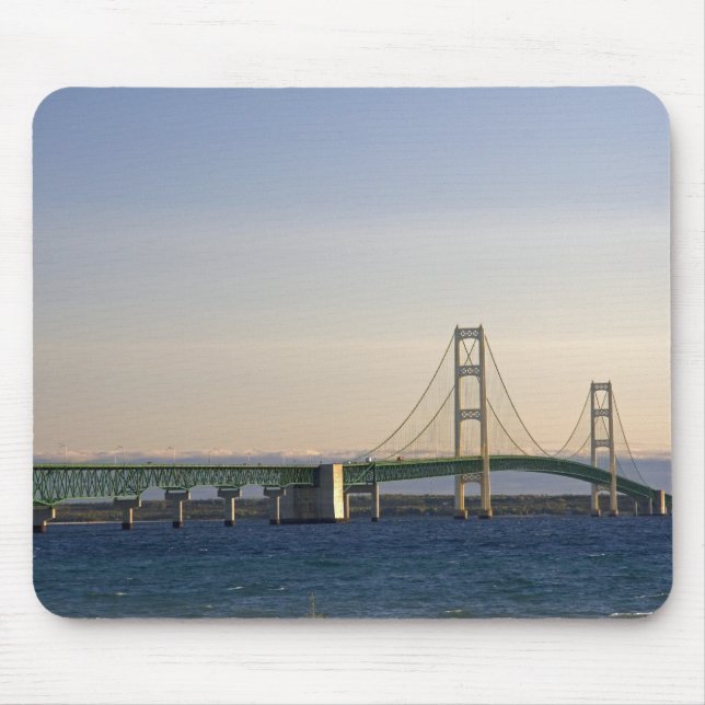 The Mackinac Bridge spanning the Straits of 3 Mouse Pad (Front)