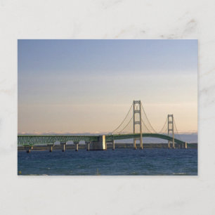 The Mackinac Bridge spanning the Straits of 3 Postcard