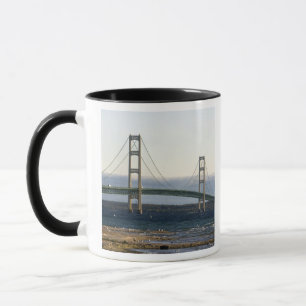 The Mackinac Bridge spanning the Straits of 4 Mug