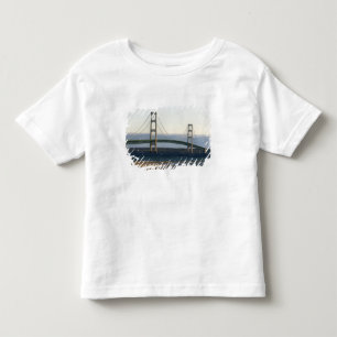 The Mackinac Bridge spanning the Straits of 4 Toddler T-Shirt