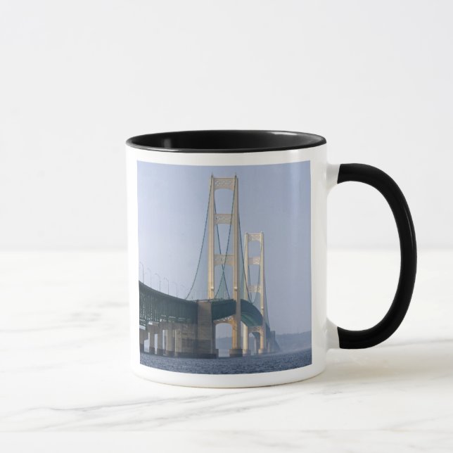 The Mackinac Bridge spanning the Straits of Mug (Right)