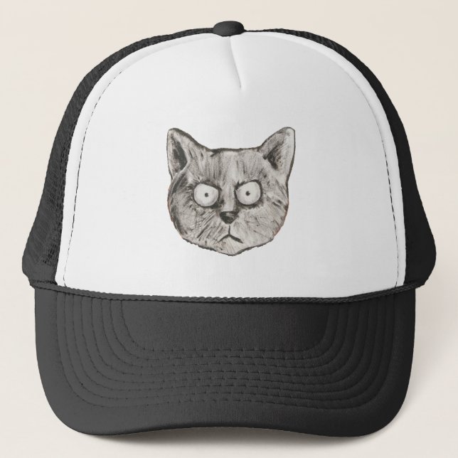 The mad cat trucker hat (Front)