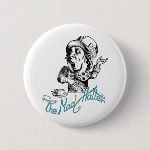 The Mad Hatter 6 Cm Round Badge