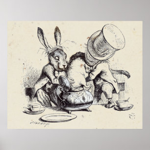 The Mad Hatter and the March Hare Poster
