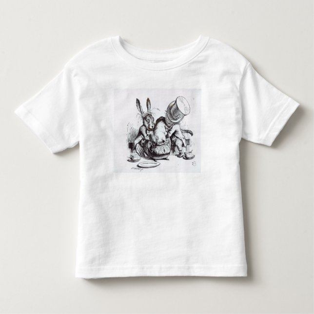 The Mad Hatter and the March Hare Toddler T-Shirt (Front)