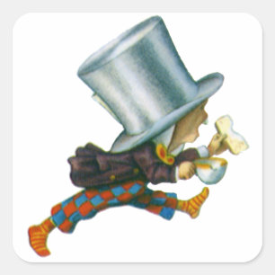 The Mad Hatter from Alice in Wonderland Square Sticker