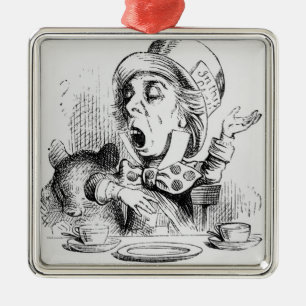 The Mad Hatter Metal Ornament