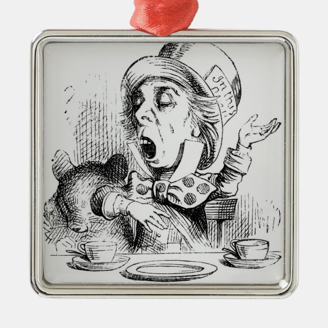 The Mad Hatter Metal Ornament (Front)