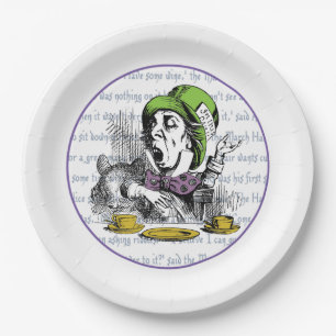 The Mad Hatter Paper Plate