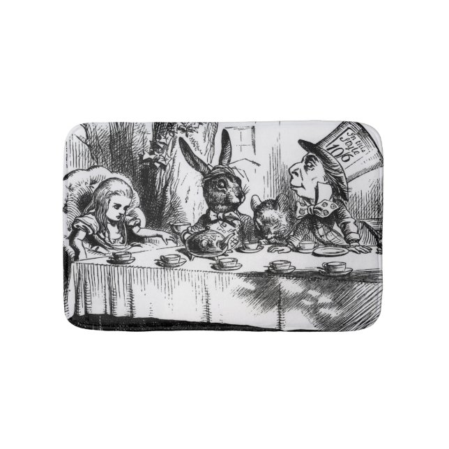 The Mad Hatter's Tea Party 2 Bath Mat (Front)