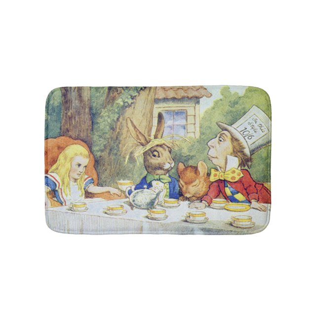 The Mad Hatter's Tea Party Bath Mat (Front)