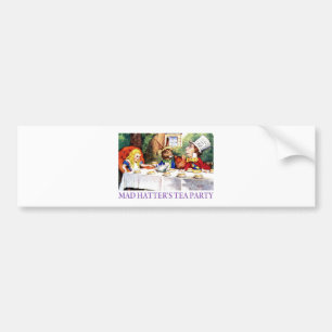 THE MAD HATTER'S TEA PARTY BUMPER STICKER