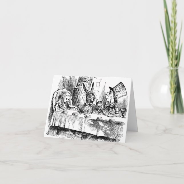 The Mad Hatter's Tea Party Card (Front)