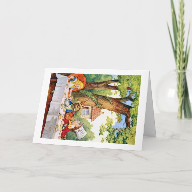 THE MAD HATTER'S TEA PARTY CARD (Front)