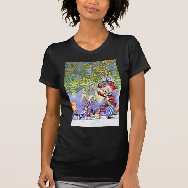 The Mad Hatter's Tea Party in Alice in Wonderland T-Shirt (Front)