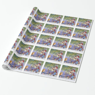 The Mad Hatter's Tea Party in Alice in Wonderland Wrapping Paper