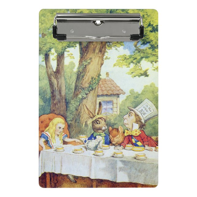 The Mad Hatter's Tea Party Mini Clipboard (Front)